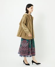 PYJAE10590 CHRISTIAN AUJARD(小さいサイズ)(メゾン ドゥ サンク) シャンブレージップアップブルゾン ブラウン