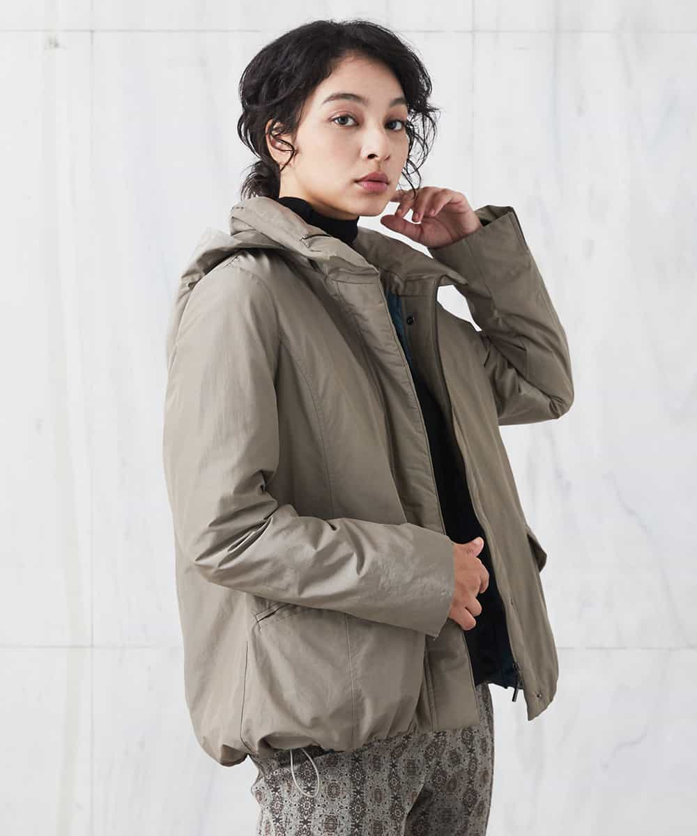 MAX MARA WEEKEND  ツイード 切替ナイロンダウンジャケット