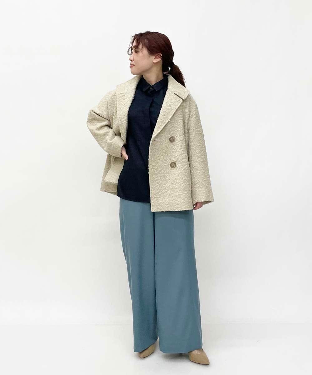 PYJAS61630 CHRISTIAN AUJARD(小さいサイズ)(メゾン ドゥ サンク) ループツイードジャケット ベージュ