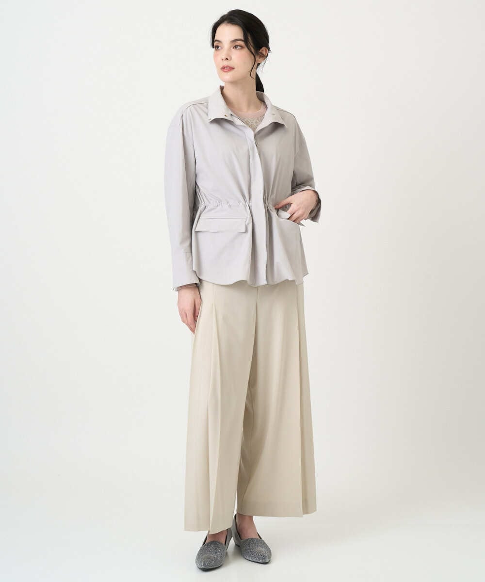 PYJEE16490 CHRISTIAN AUJARD(小さいサイズ)(メゾン ドゥ サンク) [軽い]タフタジップジャケット ライトグレー