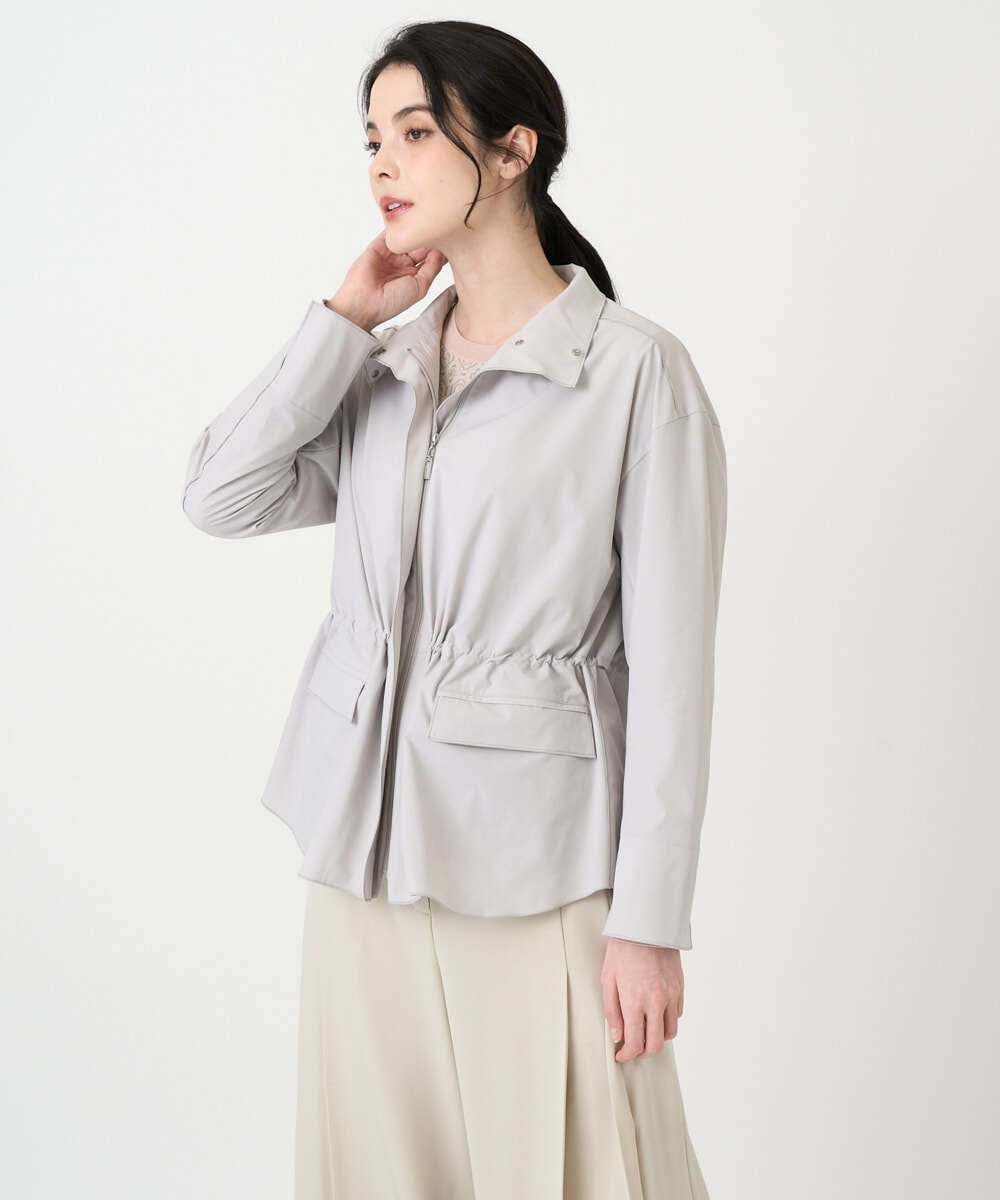 PYJEE16490 CHRISTIAN AUJARD(小さいサイズ)(メゾン ドゥ サンク) [軽い]タフタジップジャケット ライトグレー