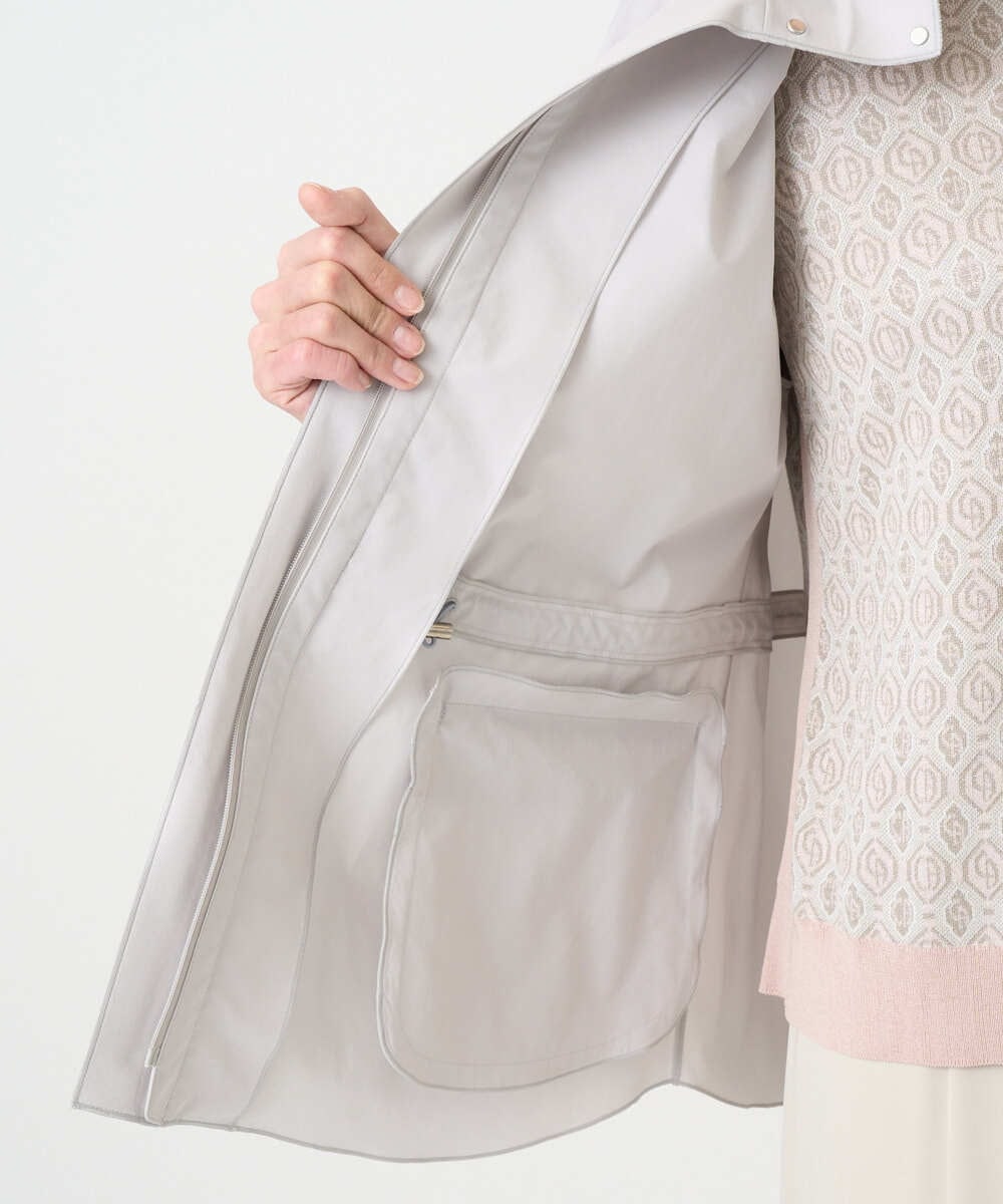 PYJEE16490 CHRISTIAN AUJARD(小さいサイズ)(メゾン ドゥ サンク) [軽い]タフタジップジャケット ライトグレー