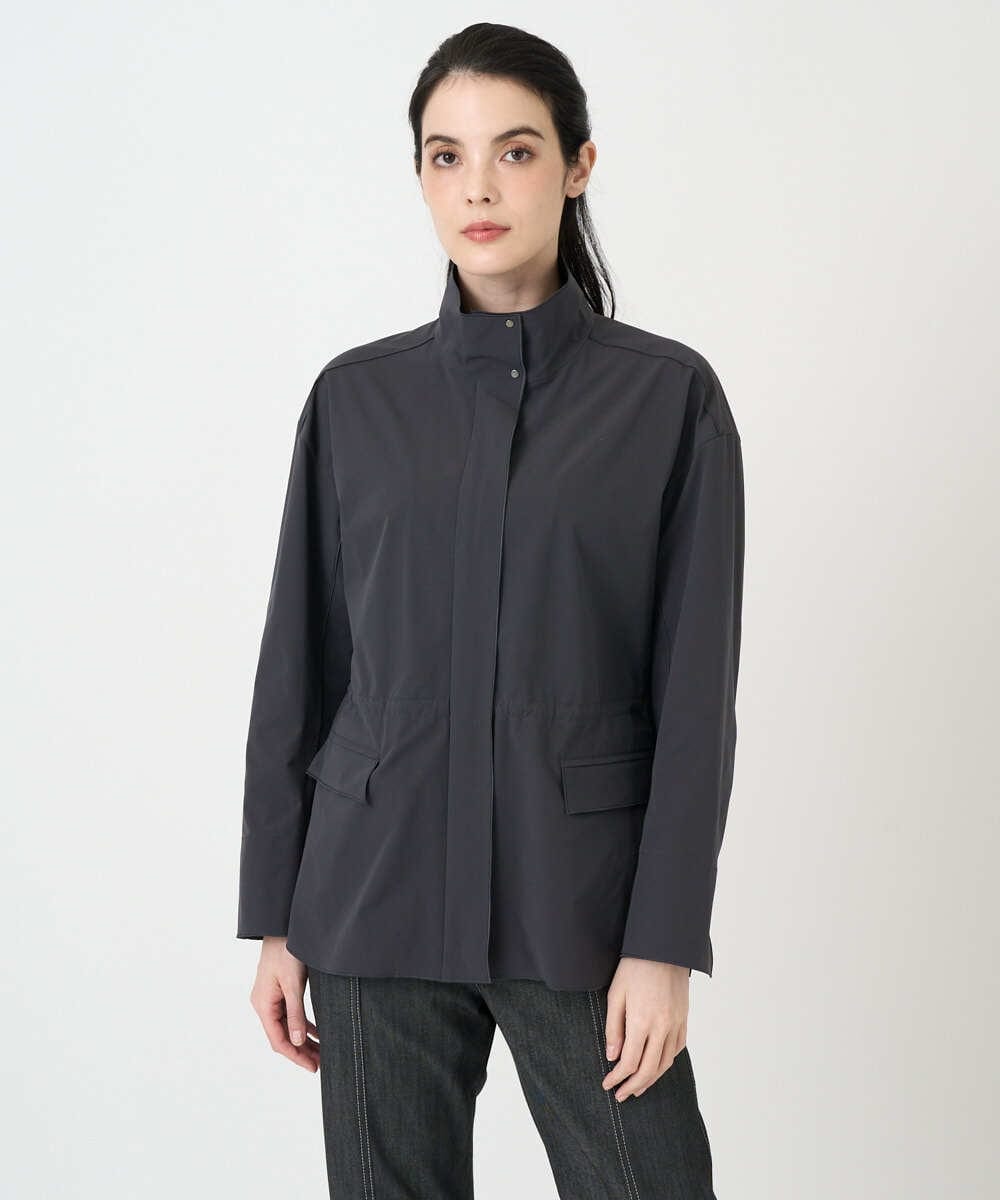 PYJEE16490 CHRISTIAN AUJARD(小さいサイズ)(メゾン ドゥ サンク) [軽い]タフタジップジャケット ライトグレー