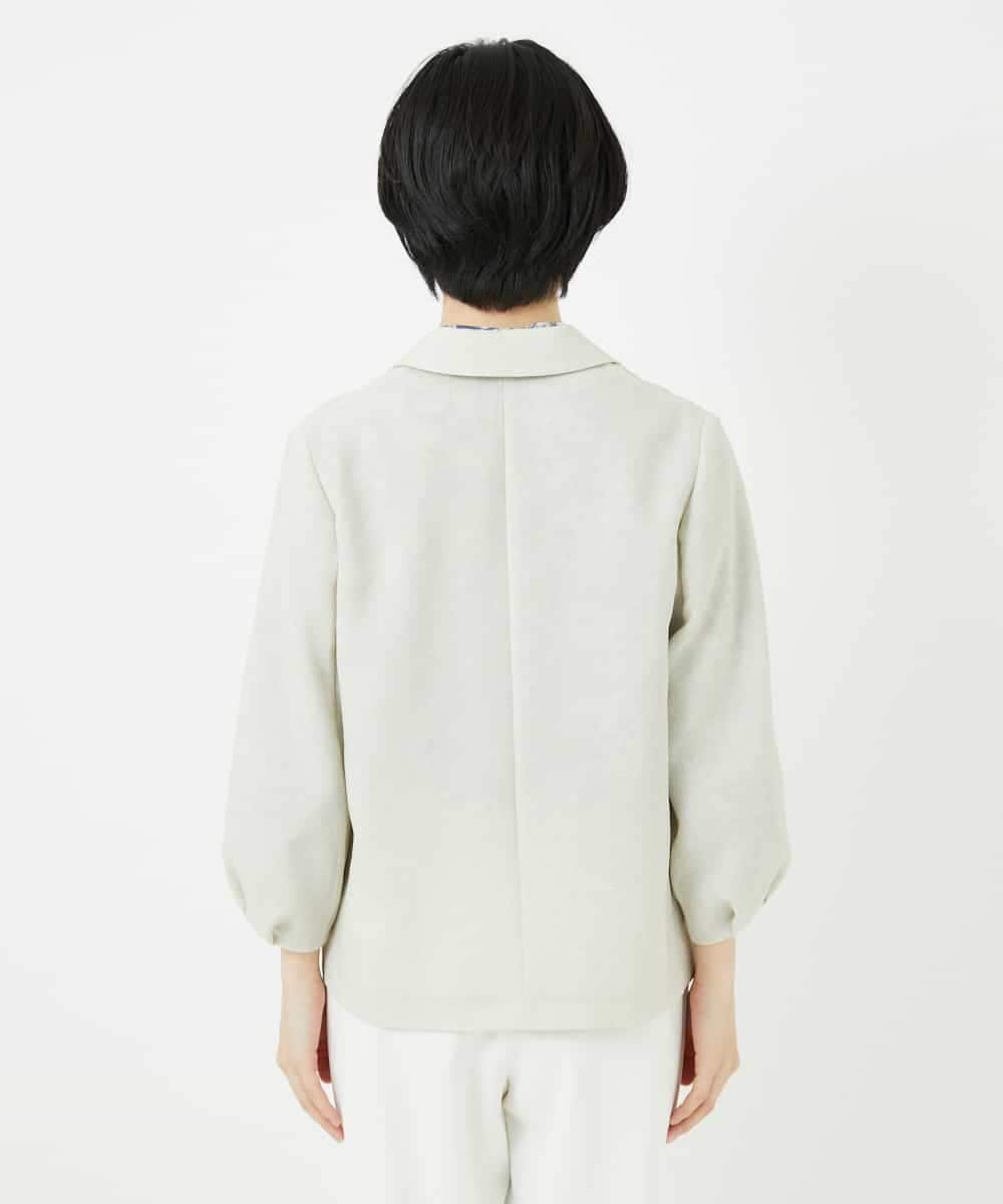 PYJGA33500 CHRISTIAN AUJARD(小さいサイズ)(メゾン ドゥ サンク) [接触冷感･吸水速乾]タックスリーブジャケット ベージュ