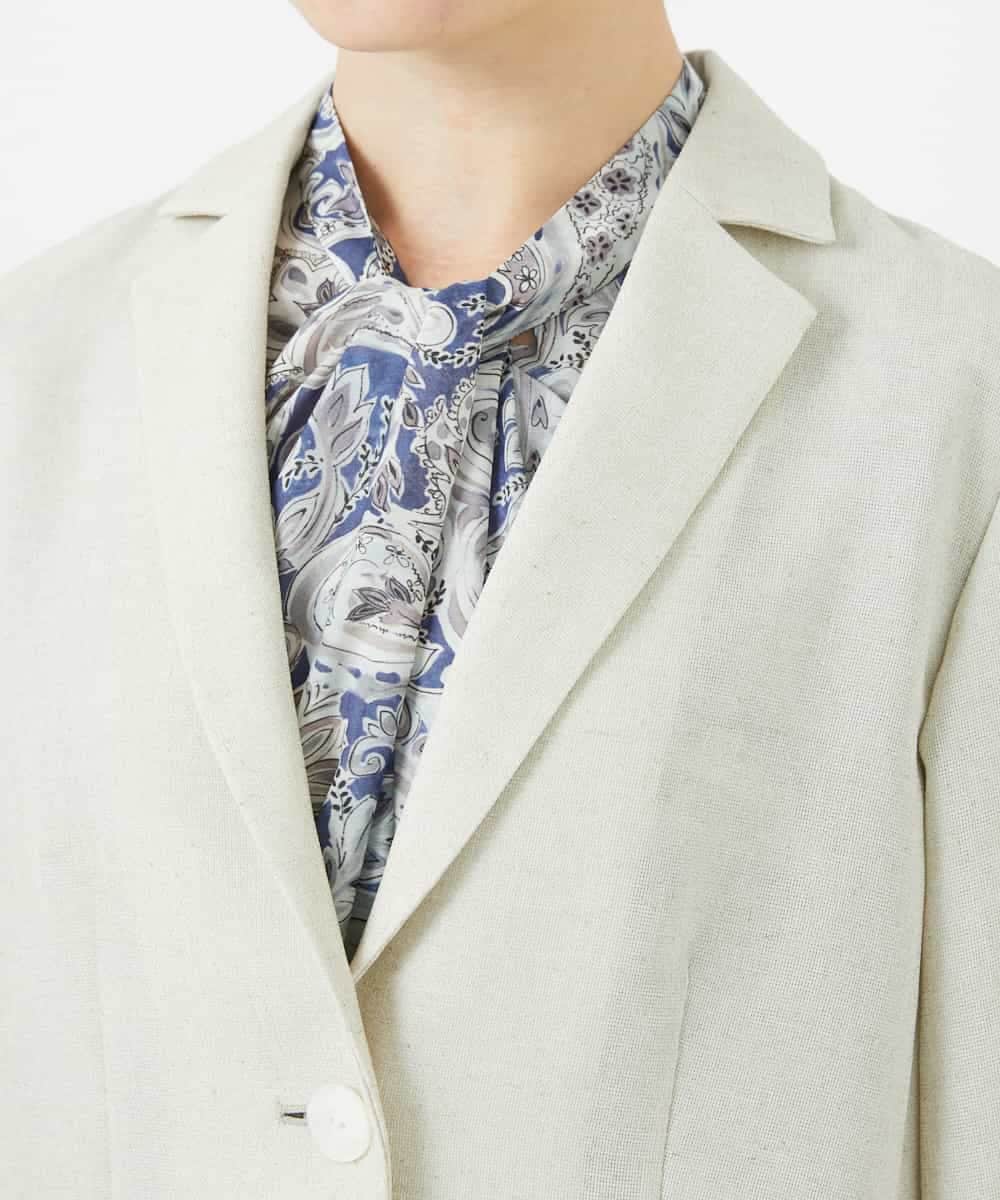 PYJGA33500 CHRISTIAN AUJARD(小さいサイズ)(メゾン ドゥ サンク) [接触冷感･吸水速乾]タックスリーブジャケット ベージュ