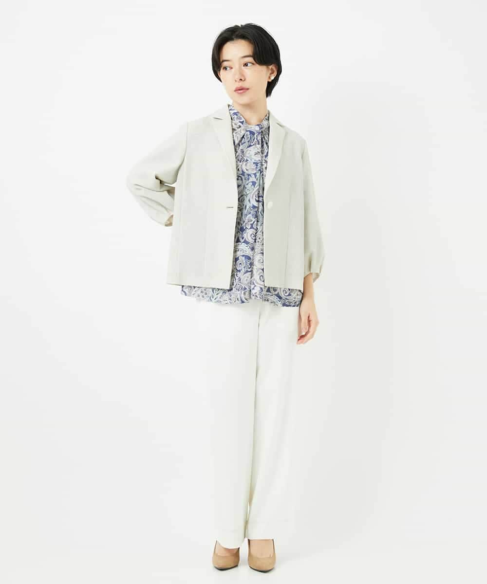 PYJGA33500 CHRISTIAN AUJARD(小さいサイズ)(メゾン ドゥ サンク) [接触冷感･吸水速乾]タックスリーブジャケット ベージュ