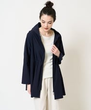 PYJGB25450 CHRISTIAN AUJARD(小さいサイズ)(メゾン ドゥ サンク) [軽量･撥水･通気性]テントラインフーテッド羽織 ライトブラウン