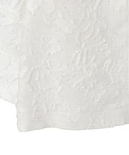 PYJGD20590 CHRISTIAN AUJARD(小さいサイズ)(メゾン ドゥ サンク) フラワーカットジャカードジャケット ホワイト