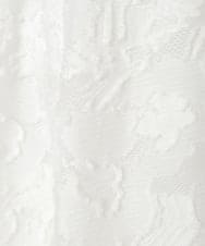 PYJGD20590 CHRISTIAN AUJARD(小さいサイズ)(メゾン ドゥ サンク) フラワーカットジャカードジャケット ホワイト