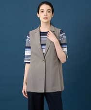 PYJGD21430 CHRISTIAN AUJARD(小さいサイズ)(メゾン ドゥ サンク) [速乾性]テーラードジレ ベージュ