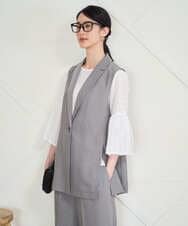 PYJGD21430 CHRISTIAN AUJARD(小さいサイズ)(メゾン ドゥ サンク) [セットアップ対応/速乾性]テーラードジレ ベージュ