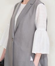 PYJGD21430 CHRISTIAN AUJARD(小さいサイズ)(メゾン ドゥ サンク) [セットアップ対応/速乾性]テーラードジレ ベージュ