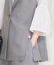 PYJGD21430 CHRISTIAN AUJARD(小さいサイズ)(メゾン ドゥ サンク) [セットアップ対応/速乾性]テーラードジレ ベージュ