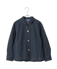PYJGE07470 CHRISTIAN AUJARD(小さいサイズ)(メゾン ドゥ サンク) [セットアップ対応]ジャージーデニムジャケット ネイビー