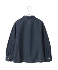 PYJGE07470 CHRISTIAN AUJARD(小さいサイズ)(メゾン ドゥ サンク) [セットアップ対応]ジャージーデニムジャケット ネイビー