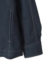 PYJGE07470 CHRISTIAN AUJARD(小さいサイズ)(メゾン ドゥ サンク) [セットアップ対応]ジャージーデニムジャケット ネイビー