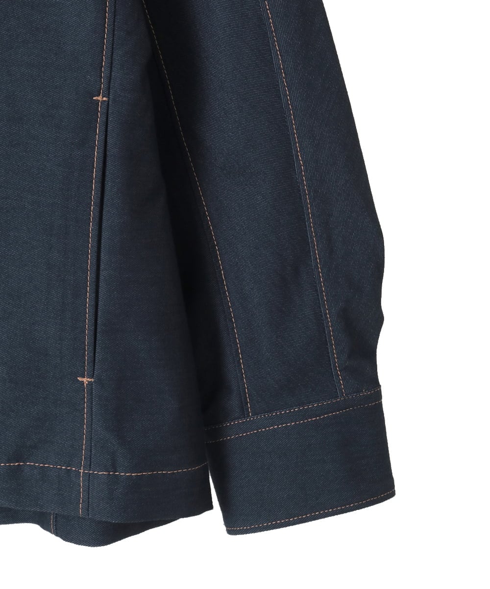 PYJGE07470 CHRISTIAN AUJARD(小さいサイズ)(メゾン ドゥ サンク) [セットアップ対応]ジャージーデニムジャケット ネイビー