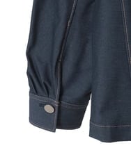 PYJGE07470 CHRISTIAN AUJARD(小さいサイズ)(メゾン ドゥ サンク) [セットアップ対応]ジャージーデニムジャケット ネイビー