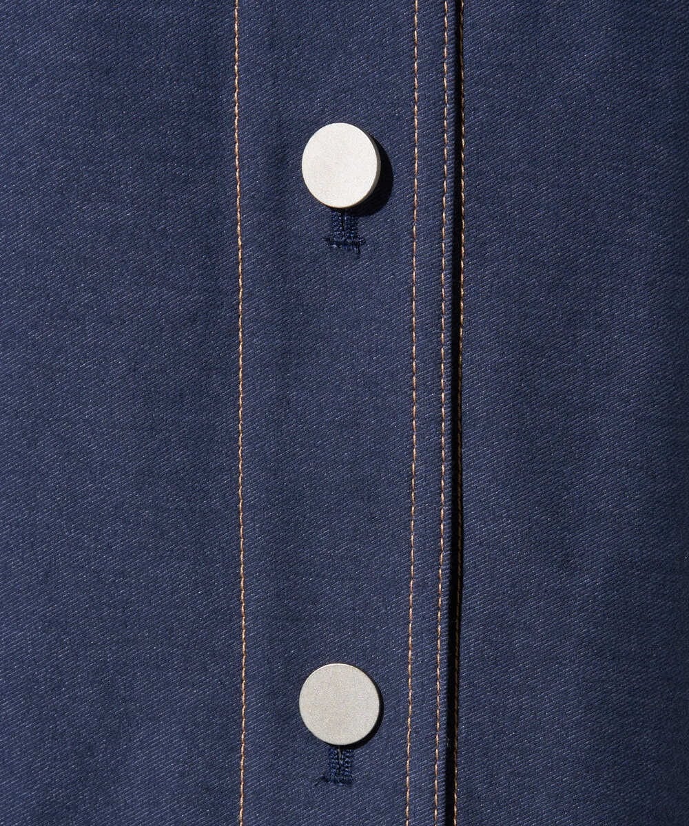 PYJGE08420 CHRISTIAN AUJARD(小さいサイズ)(メゾン ドゥ サンク) [セットアップ対応]ジャージーデニムジレ ネイビー