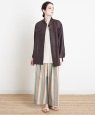 PYJGS60490 CHRISTIAN AUJARD(小さいサイズ)(メゾン ドゥ サンク) リネンワッシャー加工ライトジャケット ベージュ