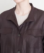 PYJGS60490 CHRISTIAN AUJARD(小さいサイズ)(メゾン ドゥ サンク) リネンワッシャー加工ライトジャケット ベージュ