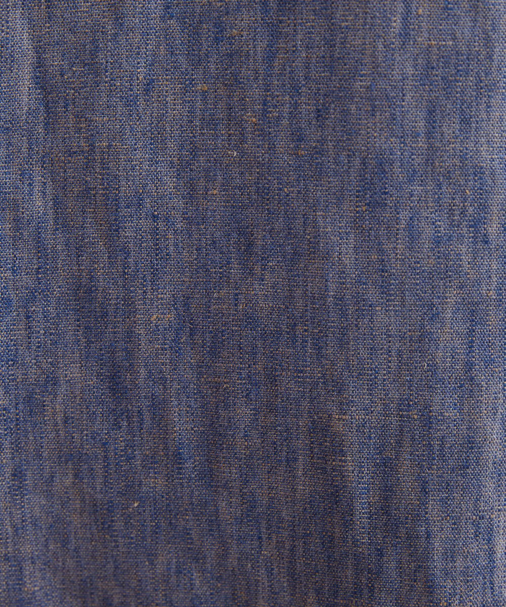 PYJGW15450 CHRISTIAN AUJARD(小さいサイズ)(メゾン ドゥ サンク) シャンブレーリネンジャケット ネイビー×ブルー
