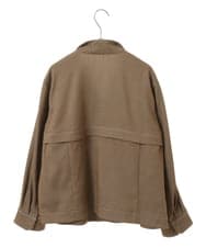 PYJJS21430 CHRISTIAN AUJARD(小さいサイズ)(メゾン ドゥ サンク) [セットアップ対応]ステッチワークデザインジャケット ブラウン