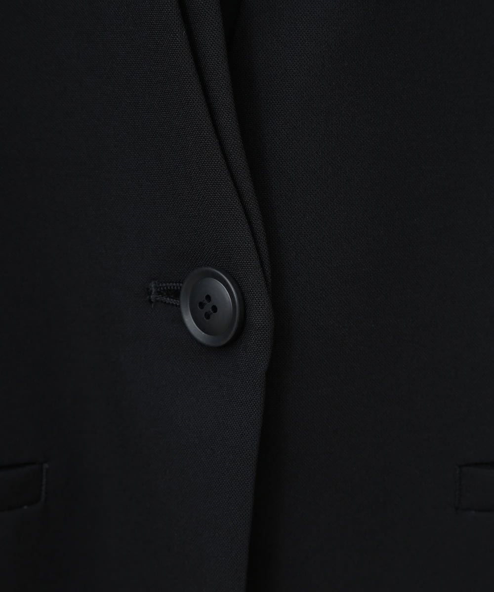 PYJJW10590 CHRISTIAN AUJARD(小さいサイズ)(メゾン ドゥ サンク) [セットアップ対応]シンプルノーカラージャケット ブラック