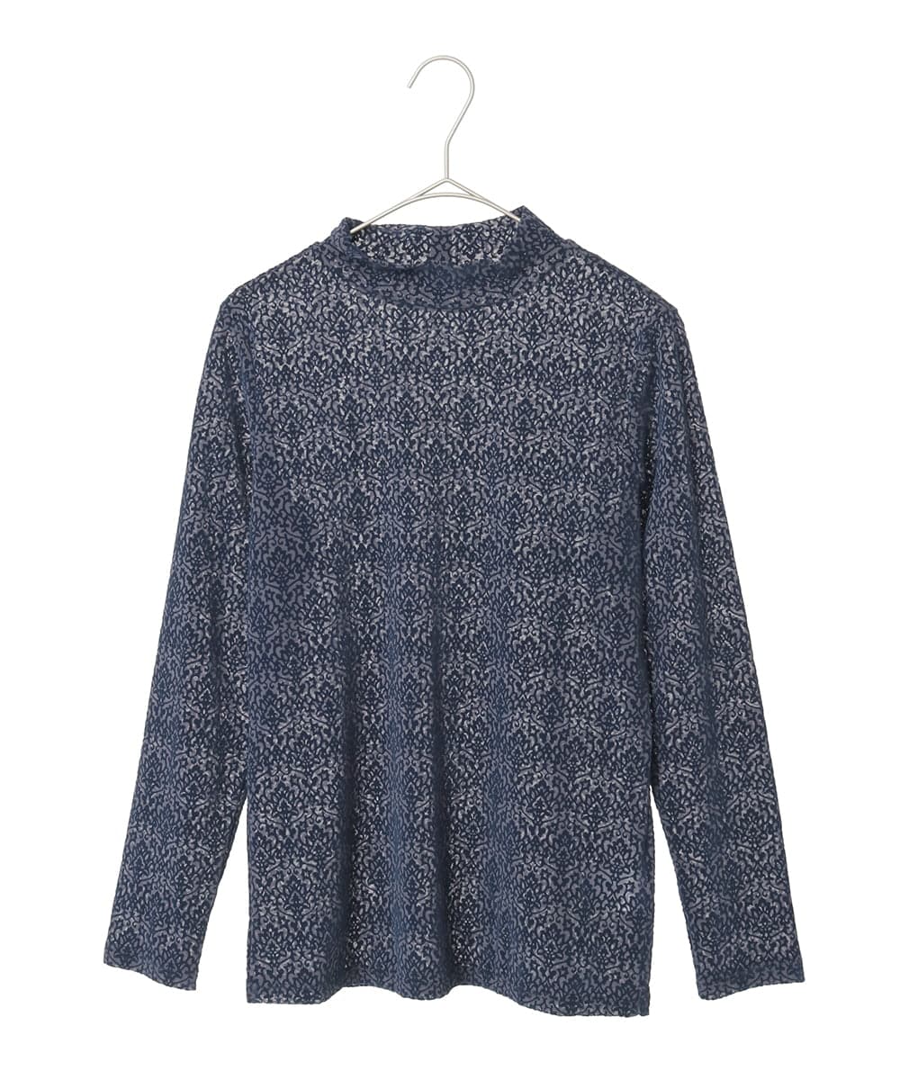 PYKAE07290 CHRISTIAN AUJARD(小さいサイズ)(メゾン ドゥ サンク) フロッキープリントカットソー ネイビー