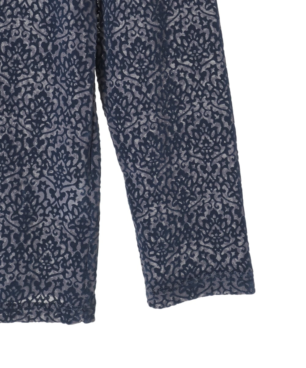 PYKAE07290 CHRISTIAN AUJARD(小さいサイズ)(メゾン ドゥ サンク) フロッキープリントカットソー ネイビー