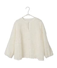 PYKAE11330 CHRISTIAN AUJARD(小さいサイズ)(メゾン ドゥ サンク) チュール刺繍羽織 アイボリー