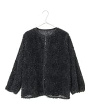 PYKAE11330 CHRISTIAN AUJARD(小さいサイズ)(メゾン ドゥ サンク) チュール刺繍羽織 アイボリー