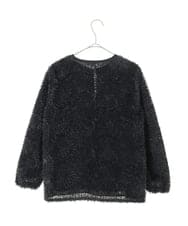 PYKAE11330 CHRISTIAN AUJARD(小さいサイズ)(メゾン ドゥ サンク) チュール刺繍羽織 アイボリー