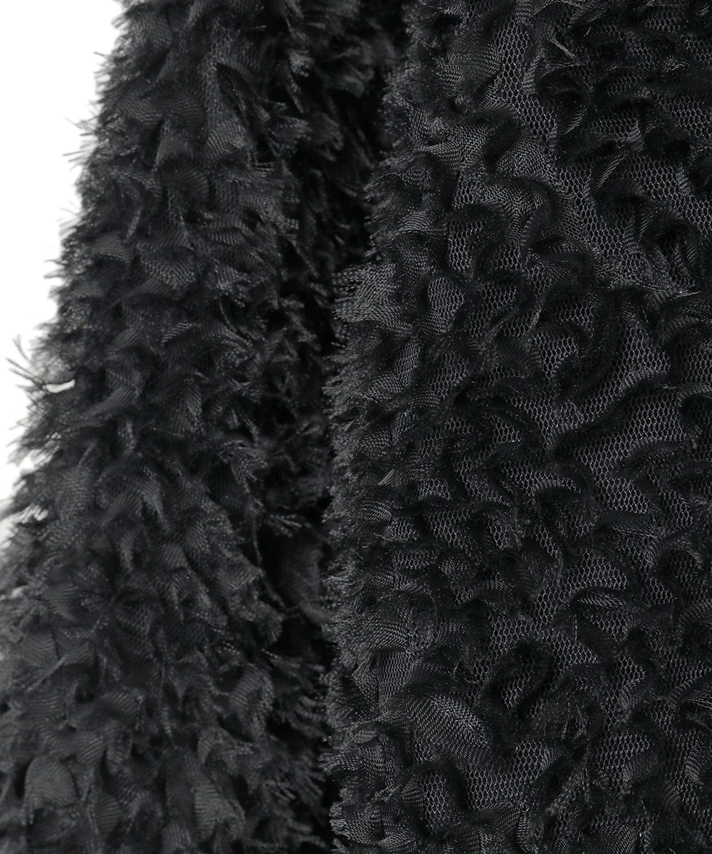 PYKAE11330 CHRISTIAN AUJARD(小さいサイズ)(メゾン ドゥ サンク) チュール刺繍羽織 アイボリー