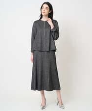 PYKCD09540 CHRISTIAN AUJARD(小さいサイズ)(メゾン ドゥ サンク) [セットアップ対応]ラメジャージー羽織 ブラック