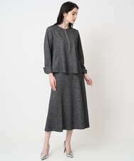 PYKCD09540 CHRISTIAN AUJARD(小さいサイズ)(メゾン ドゥ サンク) [セットアップ対応]ラメジャージー羽織 ブラック