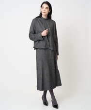 PYKCD09540 CHRISTIAN AUJARD(小さいサイズ)(メゾン ドゥ サンク) [セットアップ対応]ラメジャージー羽織 ブラック