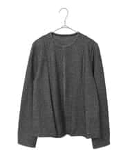 PYKCD09540 CHRISTIAN AUJARD(小さいサイズ)(メゾン ドゥ サンク) [セットアップ対応]ラメジャージー羽織 ブラック