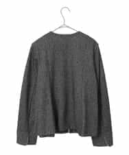 PYKCD09540 CHRISTIAN AUJARD(小さいサイズ)(メゾン ドゥ サンク) [セットアップ対応]ラメジャージー羽織 ブラック