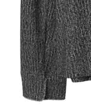 PYKCD09540 CHRISTIAN AUJARD(小さいサイズ)(メゾン ドゥ サンク) [セットアップ対応]ラメジャージー羽織 ブラック