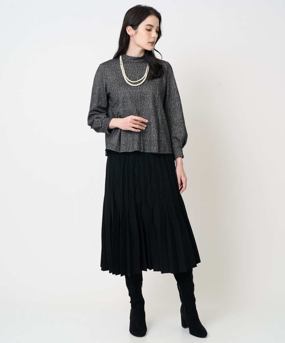 PYKCD10390 CHRISTIAN AUJARD(小さいサイズ)(メゾン ドゥ サンク) [セットアップ対応]ラメジャージープルオーバー ブラック