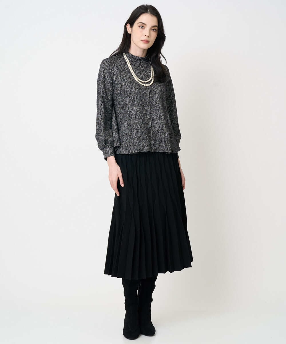 PYKCD10390 CHRISTIAN AUJARD(小さいサイズ)(メゾン ドゥ サンク) [セットアップ対応]ラメジャージープルオーバー ブラック