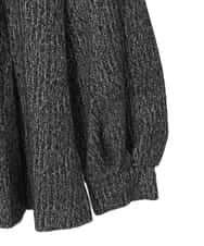 PYKCD10390 CHRISTIAN AUJARD(小さいサイズ)(メゾン ドゥ サンク) [セットアップ対応]ラメジャージープルオーバー ブラック