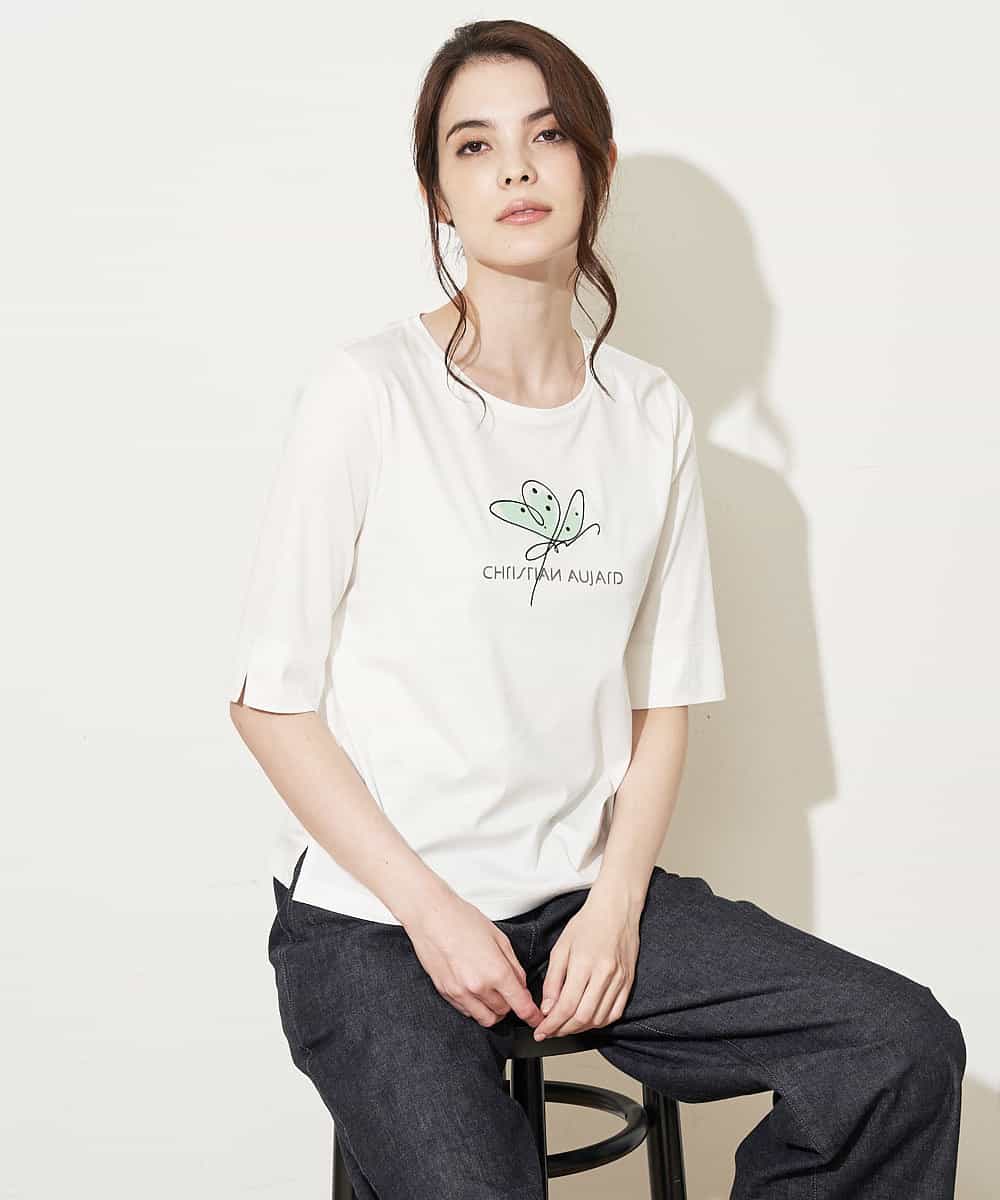 Christian Aujard 小さいサイズ メゾン ドゥ サンク 洗える オーガニックコットンtシャツ パピヨン イトキンオンラインストア Christian Aujard 小さいサイズ メゾン ドゥ サンク 洗える オーガニックコットンtシャツ パピヨン イトキンオンラインストア