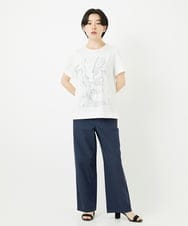PYKGA47200 CHRISTIAN AUJARD(小さいサイズ)(メゾン ドゥ サンク) PARIS風景プリントTシャツ グリーン
