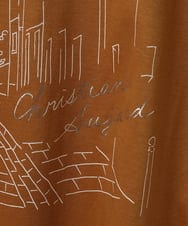 PYKGA47200 CHRISTIAN AUJARD(小さいサイズ)(メゾン ドゥ サンク) PARIS風景プリントTシャツ グリーン