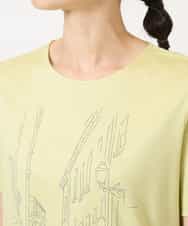 PYKGA47200 CHRISTIAN AUJARD(小さいサイズ)(メゾン ドゥ サンク) PARIS風景プリントTシャツ グリーン