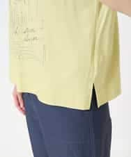 PYKGA47200 CHRISTIAN AUJARD(小さいサイズ)(メゾン ドゥ サンク) PARIS風景プリントTシャツ グリーン