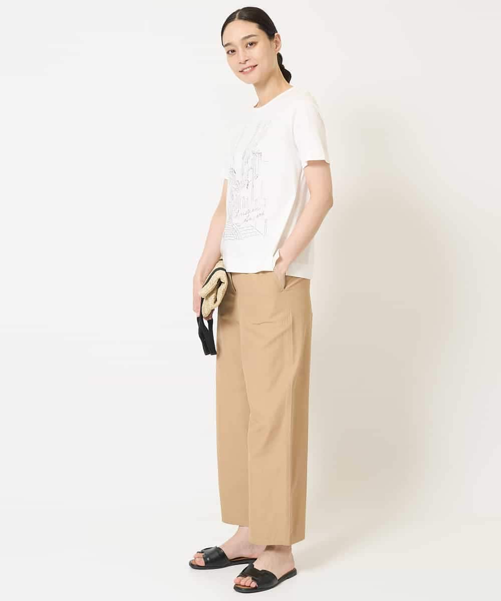 PYKGA47200 CHRISTIAN AUJARD(小さいサイズ)(メゾン ドゥ サンク) PARIS風景プリントTシャツ グリーン