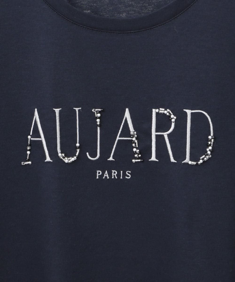 PYKGC61200 CHRISTIAN AUJARD(小さいサイズ)(メゾン ドゥ サンク) ロゴモチーフTシャツ ネイビー